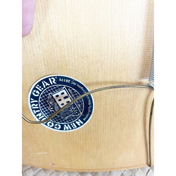 MaLeck Wingate Wooden Pineapple Carved Round Tray 1982 Wall Hanging MCM 14” GUC - Picture 5 of 5